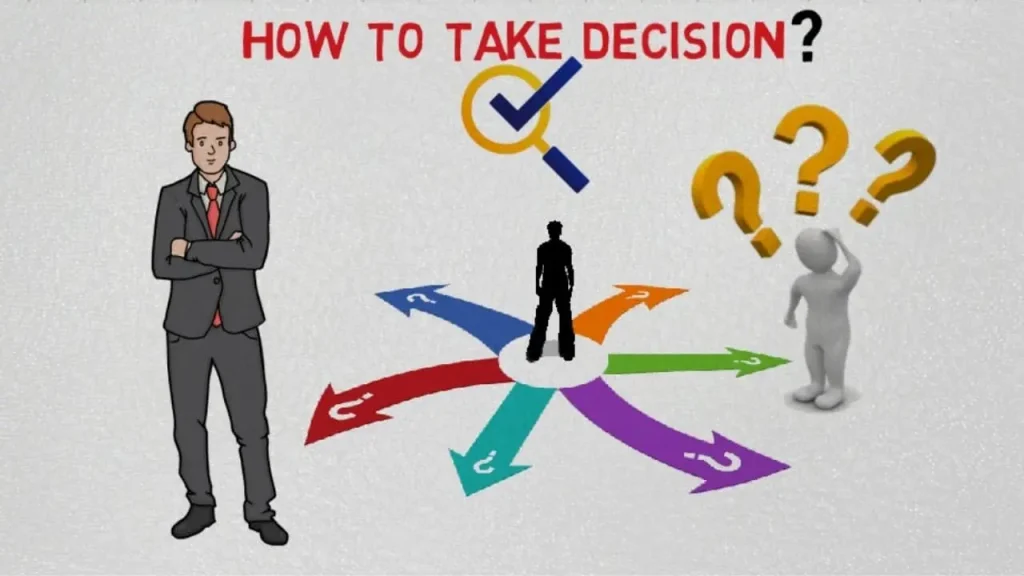 Man try to take a decision 